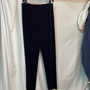 Due per Due M navy pull on knit pants euc